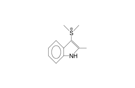 2-Methyl-1H-indol-3-yl-dimethylsufonium cation