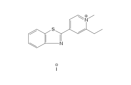 4-(2-BENZOTHIAZOLYL)-2-ETHYL-1-METHYLPYRIDINIUM IODIDE