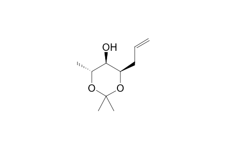 (4R,5R,6R)-4-Allyl-2,2,6-trimethyl-1,3-dioxan-5-ol