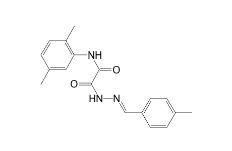 N-(2,5-Dimethylphenyl)-2-[(2E)-2-(4-methylbenzylidene)hydrazino]-2-oxoacetamide