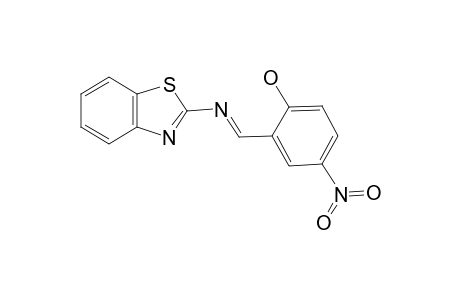 1,3-Benzothiazole-2-amine, N-(2-hydroxy-5-nitro-benzylidene)-