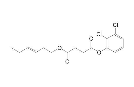 Succinic acid, 2,3-dichlorophenyl trans-hex-3-en-1-yl ester