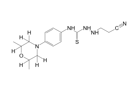 1-(2-cyanoethyl)-4-[p-(2,6-dimethylmorpholino)phenyl]-3-thiosemicrabazide