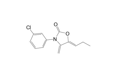 (5Z)-N-(3-CHLOROPHENYL)-4-METHYLENE-5-PROPYLIDENE-2-OXAZOLIDINONE