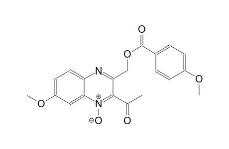 (3-acetyl-6-methoxy-4-oxido-2-quinoxalinyl)methyl 4-methoxybenzoate