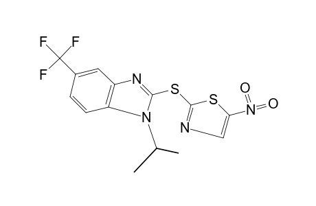 1-isopropyl-2-[(5-nitro-2-thiazolyl)thio]-5-(trifluoromethyl)benzimidazole