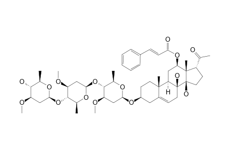 SYRIACOSIDE-F;IKEMAGENIN-3-O-BETA-D-OLEANDROPYRANOSYL-(1->4)-BETA-D-OLEANDROPYRANOSYL-(1->4)-BETA-D-OLEANDROPYRANOSIDE