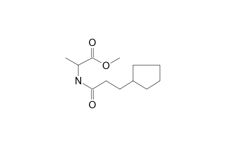 L-Alanine, N-(3-cyclopentylpropionyl)-, methyl ester