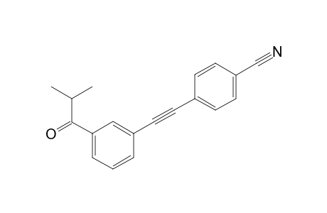 4-((3-Isobutyrylphenyl)ethynyl)benzonitrile