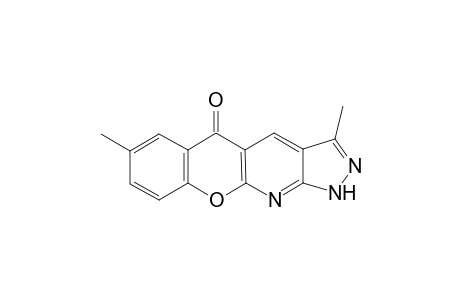 3,7-Dimethylchromeno[2,3-b]pyrazolo[4,3-e]pyridin-5(1H)-one