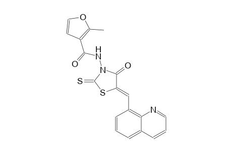 3-furancarboxamide, 2-methyl-N-[(5Z)-4-oxo-5-(8-quinolinylmethylene)-2-thioxothiazolidinyl]-