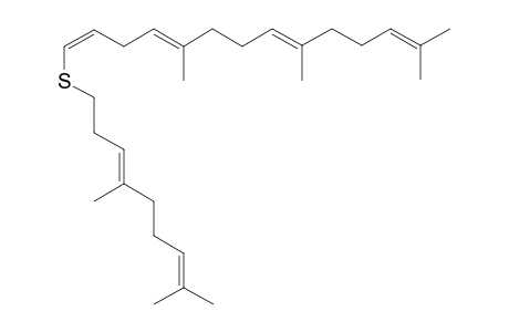 4',8'-Dimethyl-3'(E).7'-nonadienyl 5,9,13-Trimethyl-1(Z),4(E),8(E),12-tetradecatetraenyl Sulfide