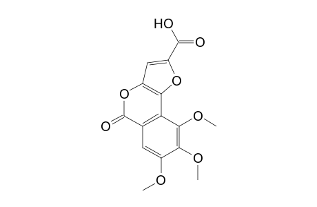 5-(6-carboxy-2,3,4-trimethoxyphenyl)-4-hydroxy-2-furoic acid, delta-lactone