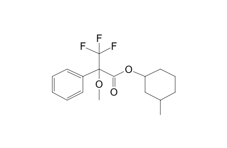 Benzeneacetic acid, .alpha.-methoxy-.alpha.-trifluoromethyl-, 3-methylcyclohexyl ester trans-