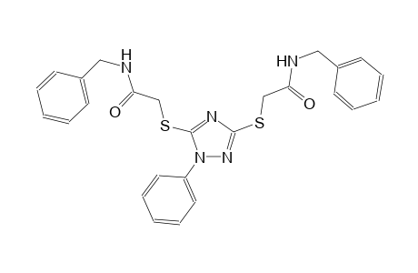 N-benzyl-2-[(3-{[2-(benzylamino)-2-oxoethyl]sulfanyl}-1-phenyl-1H-1,2,4-triazol-5-yl)sulfanyl]acetamide