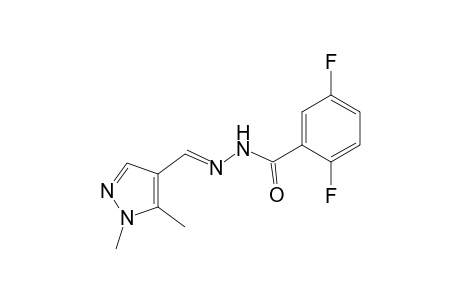 Benzhydrazide, 2,5-difluoro-N2-(1,5-dimethyl-4-pyrazolylmethylene)-