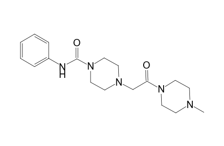 1-piperazinecarboxamide, 4-[2-(4-methyl-1-piperazinyl)-2-oxoethyl]-N-phenyl-