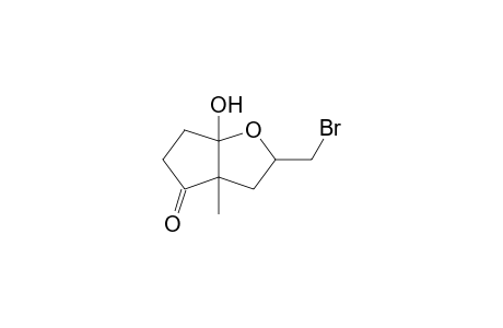 2-Bromomethyl-6a-hydroxy-3a-methylhexahydro-4H-cyclopenta[b]furan-4-one