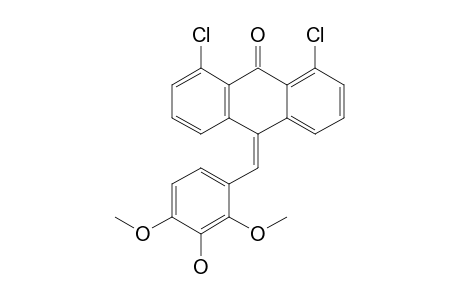 1,8-Dichloro-10-(3-hydroxy-2,4-dimethoxybenzylidene)-10H-anthracen-9-one