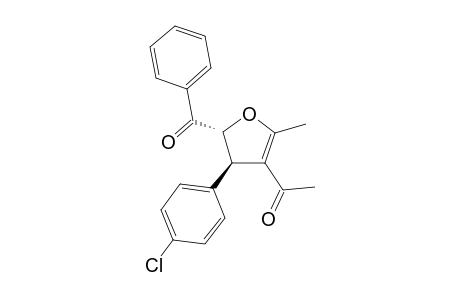 trans-4-Acetyl-2-benzoyl-3-(4-chlorophenyl)-5-methyl-2,3-dihydrofuran