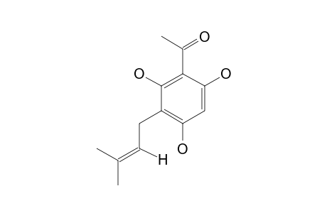 2,4,6-TRIHYDROXY-3-(3-METHYL-2-BUTENYL)-ACETOPHENON,3-PRENYLPHLOROACETOPHENON