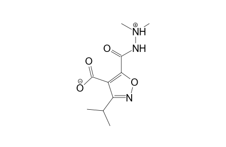 4,5-Isoxazoledicarboxylic acid, 3-(1-methylethyl)-,5-(2,2-dimethylhydrazide)