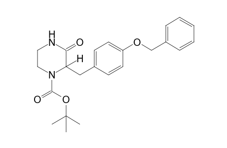 2-[p-(benzyloxy)benzyl]-3-oxo-1-piperazinecarboxylic acid, tert-butyl ester