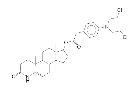 4-Azaandrost-5-en-3-one, 17-[[[4-[bis(2-chloroethyl)amino]phenyl]acetyl]oxy]-, (17.beta.)-