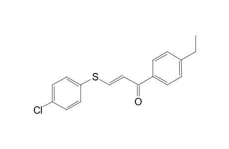 (2E)-3-[(4-Chlorophenyl)sulfanyl]-1-(4-ethylphenyl)-2-propen-1-one