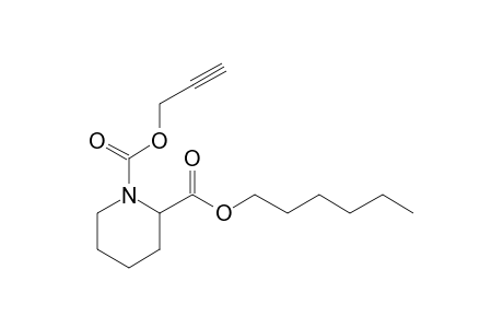 Pipecolic acid, N-propargyloxycarbonyl-, hexyl ester