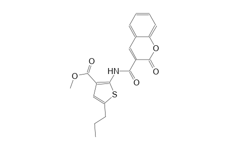 methyl 2-{[(2-oxo-2H-chromen-3-yl)carbonyl]amino}-5-propyl-3-thiophenecarboxylate