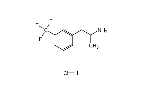 alpha,methyl-m-(trifluoromethyl)phenethylamine, hydrochloride