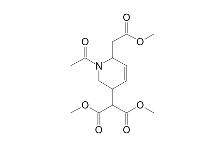 Dimethyl 2-[(3S,6S)-1-acetyl-6-(2-methoxy-2-oxoethyl)-1,2,3,6-tetrahydropyridin-3-yl]malonate