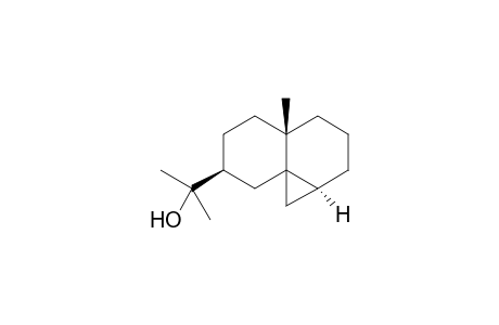 (+)-Decahydro-.alpha.,.alpha.,4a,.beta.-trimethyl-.beta.-cyclopropa[d]naphthal- ene-7.beta.-methanol