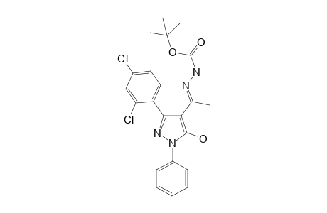 Tert-butyl 2-{1-[3-(2,4-dichlorophenyl)-5-hydroxy-1-phenyl-1H-pyrazol-4-yl]ethylidene}hydrazinecarboxylate