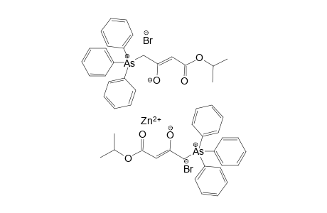 Bis((2Z)-4-oxo-4-(propan-2-yloxy)-1-(triphenylarsaniumyl)but-2-en-2-olate) zinc(II) dibromide