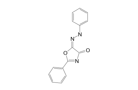 4,5-Oxazoledione, 2-phenyl-, 5-(phenylhydrazone)