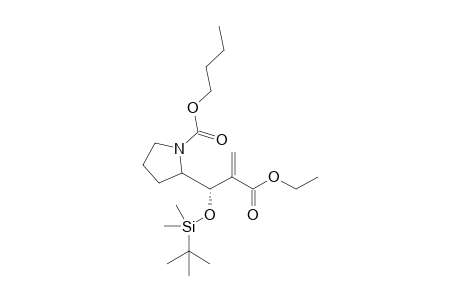 (1'S)-N-(Butoxycarbonyl)-2(R)-[1'-(t-butyldimethylsilyloxy)-2'-(ethoxycarbonyl)-2'-propenyl]-pyrrolidine