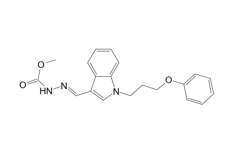 methyl (2E)-2-{[1-(3-phenoxypropyl)-1H-indol-3-yl]methylene}hydrazinecarboxylate