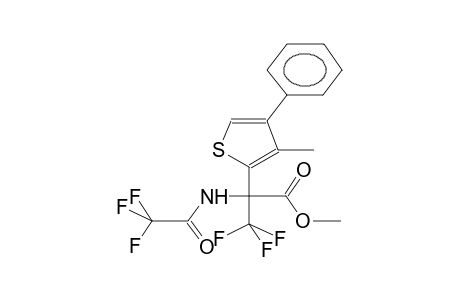 2-(ALPHA-CARBMETHOXY-ALPHA-TRIFLUOROACETAMIDOTRIFLUOROETHYL)-3-METHYL-4-PHENYLTHIOPHENE