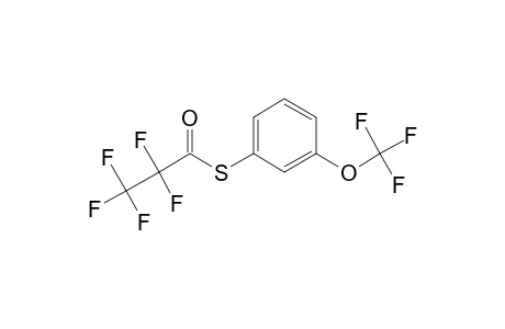 3-(Trifluoromethoxy)thiophenol, S-pentafluoropropionyl-