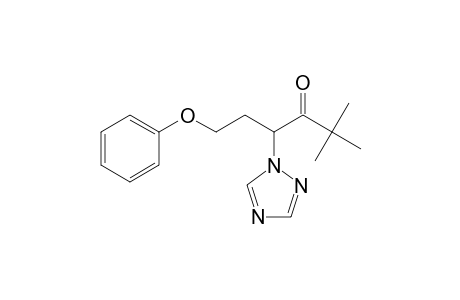 2,2-Dimethyl-4-(1,2,4-triazolyl)-6-phenoxy-3-hexanone