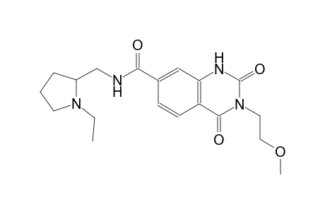 N-[(1-ethyl-2-pyrrolidinyl)methyl]-3-(2-methoxyethyl)-2,4-dioxo-1,2,3,4-tetrahydro-7-quinazolinecarboxamide
