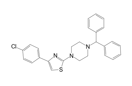 2-(4-benzhydrylpiperazin-1-yl)-4-(4-chlorophenyl)-1,3-thiazole