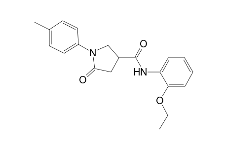 5-Oxo-1-p-tolyl-pyrrolidine-3-carboxylic acid (2-ethoxy-phenyl)-amide