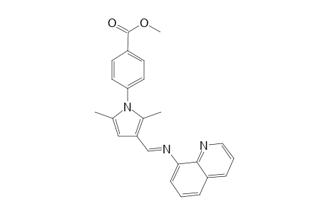 4-[2,5-dimethyl-3-(quinolin-8-yliminomethyl)-pyrrol-1-yl]-benzoic acid methyl ester