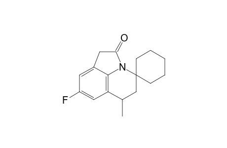 6-Methyl-8-fluoro-2-oxo-1,2,5,6-tetrahydro-4H-spiro[pyrrolo[3,2,1-ij]quinoline-4,1'-cyclohexane]