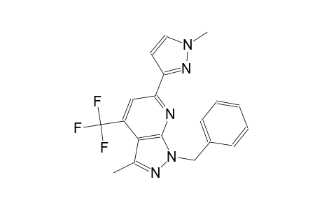 1H-pyrazolo[3,4-b]pyridine, 3-methyl-6-(1-methyl-1H-pyrazol-3-yl)-1-(phenylmethyl)-4-(trifluoromethyl)-