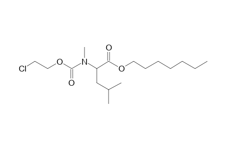 L-Leucine, N-(2-chloroethoxycarbonyl)-N-methyl-, heptyl ester