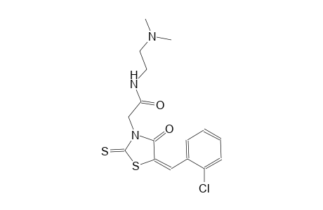 3-thiazolidineacetamide, 5-[(2-chlorophenyl)methylene]-N-[2-(dimethylamino)ethyl]-4-oxo-2-thioxo-, (5E)-